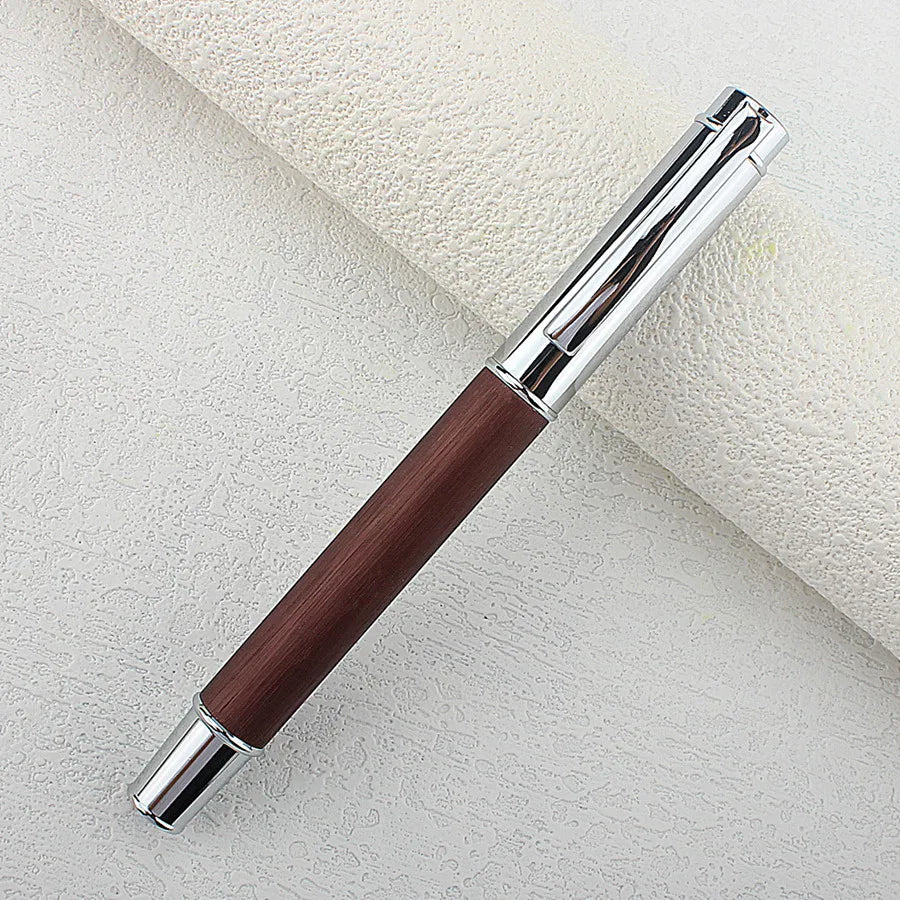 1PC Wood Pen/Ballpoint Pen Metal Pen Body Writing Smooth Simple Fashion Office Must Be Suitable for Office, Gifts