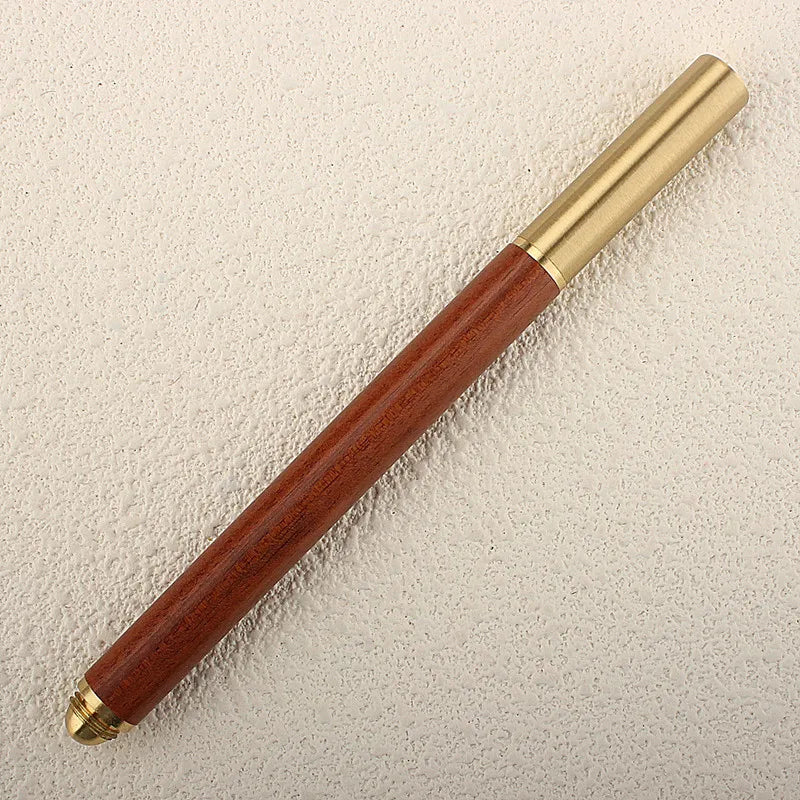 High Quality Bronze Wood Ballpoint Pen Business Signing Pen Material Replaceable Refill Office School Supplies Stationery