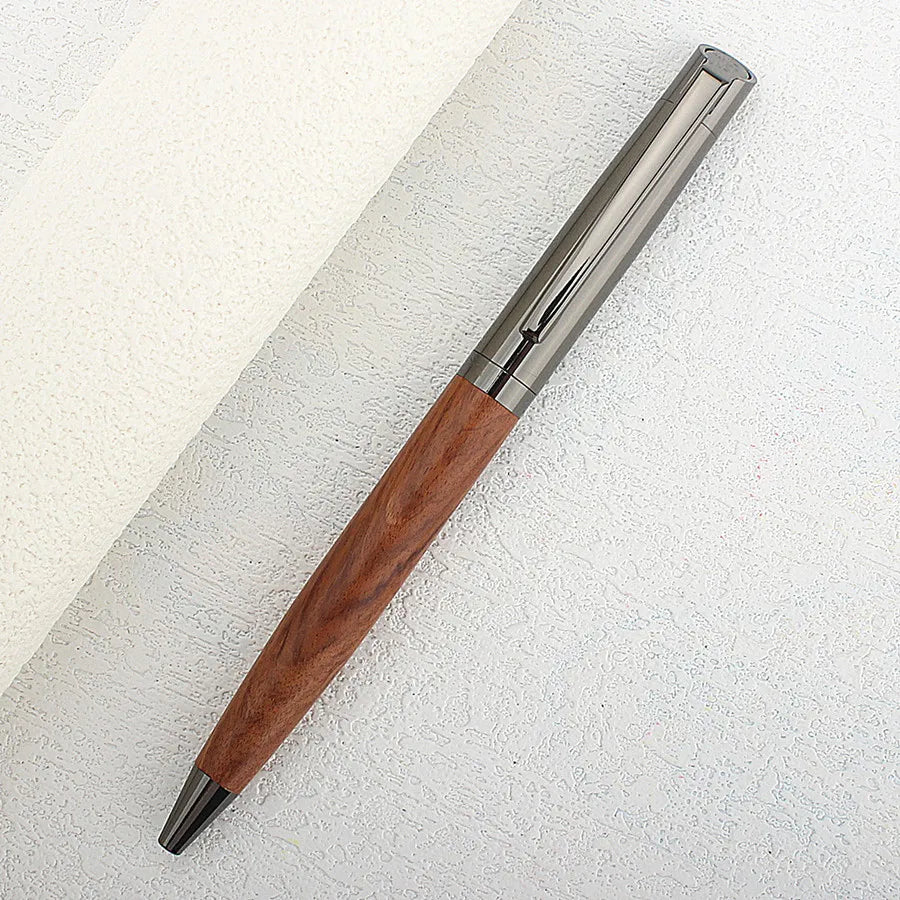 Luxury Quality Wood Business Office Medium Nib Ballpoint Pens New Student Office Stationery