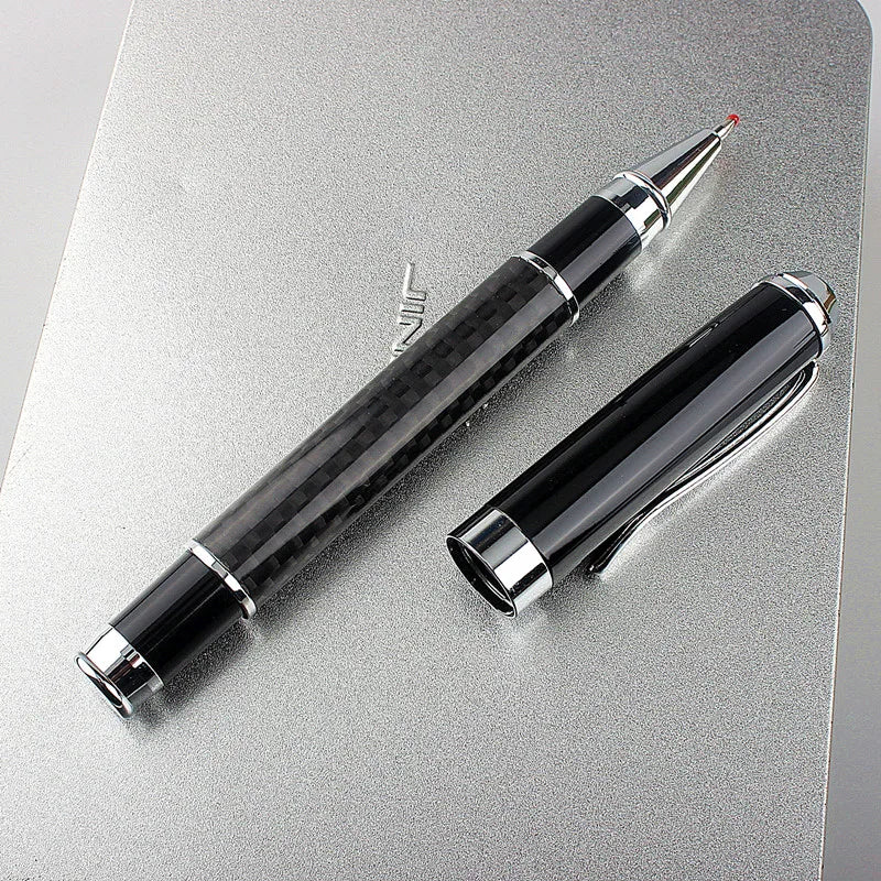 High Quality Full Metal fiber Roller Ballpoint Pen Office Executive Business Men Writing Pen