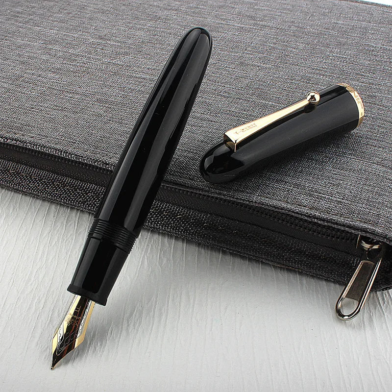 Fountain Pen #8 Extra Fine / Fine / Medium Nib, Big Size Office Pen with Resin Pen Stationery Business Writing Gifts