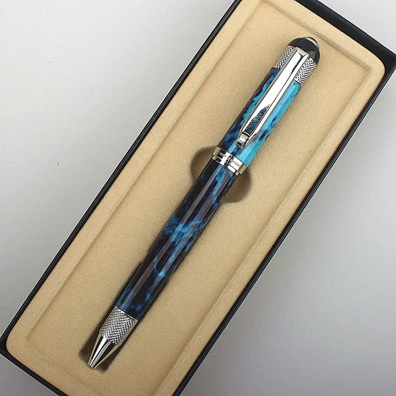 Luxury Metal Signature Ballpoint Pens for Business Writing Office Supplies Stationery 0.7MM Medium nib Gift